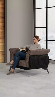 Sessel Designer Polster Stoff Arbeitzimmer Textil Möbel Luxus Sitz Neu