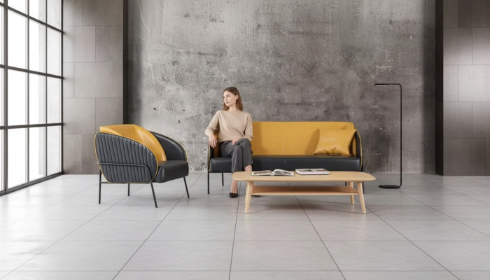 Modernes Luxus Sofa Set Zweisitzer Sessel Arbeitszimmer Design Möbel 2+1