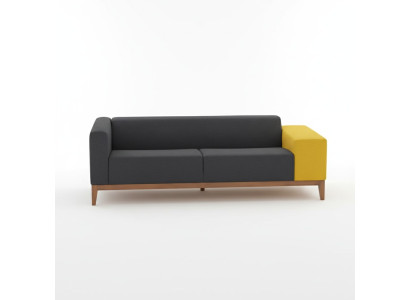 Dreisitzer Sofa Couch Arbeitzimmer Luxus Möbel Textil Polstersofa