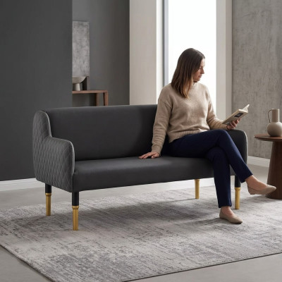 Wohnzimmer Sofa 2 Sitzer Luxus Couch Designer Sitzmöbel Neu
