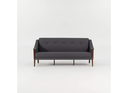 Dunkelgrauer Designer Sofa Dreisitzer Couch Polstermöbel Büroeinrichtung