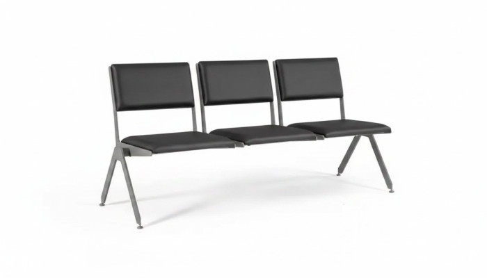Schwarz Sitzbank Büro Möbel Arbeitszimmer Bank Sitz Sitzbänke 170x61
