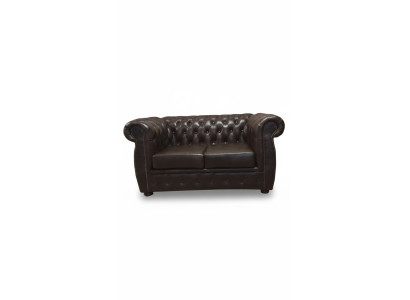 Chesterfield Sofa 2 Sitz Luxus Couch Zweisitzer Sofas Braun Möbel Couchen