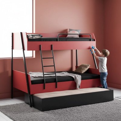 Jugendbett Kinderbett Kids Design Modern Bett Kinderzimmer Holz Betten