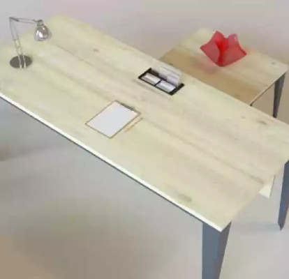 Designer Brauner Schreibtish Büromöbel Holztische Luxus Möbel Neu