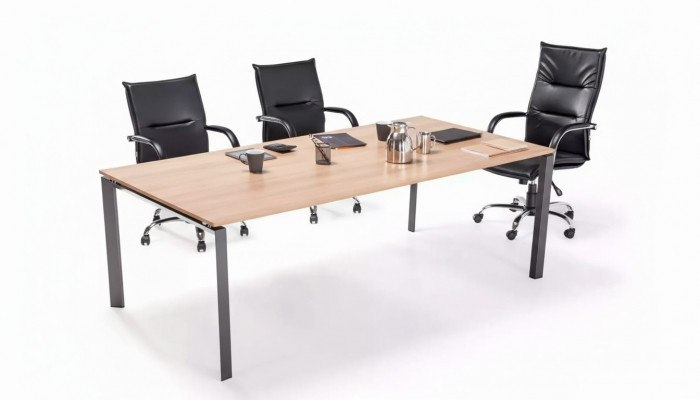 Großer Konferenztisch Besprechungstische Luxuriöse Holztische Büro Möbel
