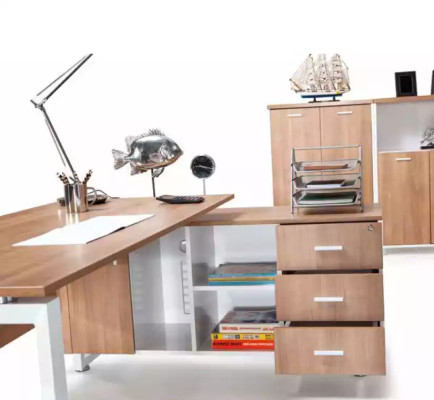 Büro Möbel Schreibtisch Aktenschrank Couchtisch 4tlg. Set Einrichtung