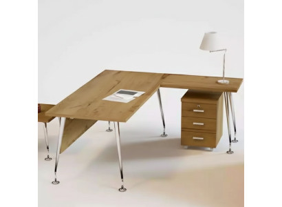 Klassische Büromöbel Designer Eckschreibtisch Arbeitstisch Holz Möbel