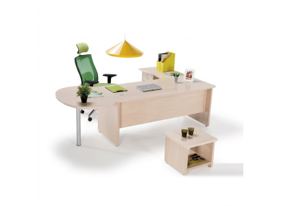 Moderne Büromöbel-Set mit Eckschreibtisch und Kommode: Effizienz trifft auf Stil.