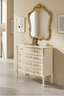 Weiße Klassische Wohnzimmer Holz Kommode Konsole Schubladen Neu Design