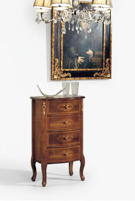 Klassische Luxus Kommode Braunes Holz Wohnzimmer Möbel Design Neu