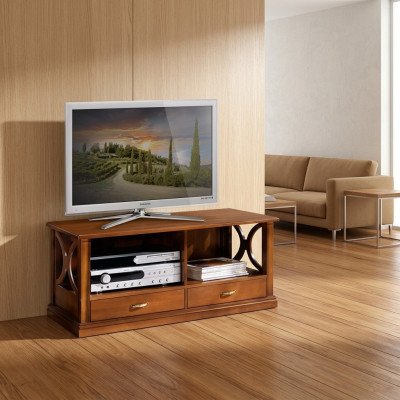 TV-Ständer 2x Schubladen Luxus Designer Möbel Wohnzimmer Ablage Schrank