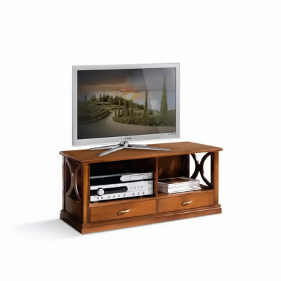 TV-Ständer 2x Schubladen Luxus Designer Möbel Wohnzimmer Ablage Schrank