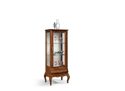 Holzmöbel Glasvitrine Schränke Wohnzimmer Klassische Möbel Vitrine Schrank