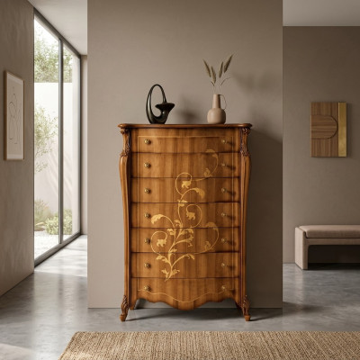 Luxuriöse Holzkommode im klassischen Stil neue Wohnzimmermöbel
