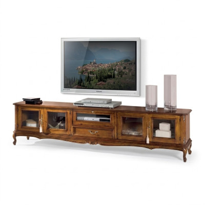 Exklusive Möbel Klassischer Stil Holz luxuriös TV-Ständer Lowboard