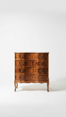 Klassische Kommode 4 Schubladen Holzmöbel Wohnzimmer Schlafzimmer Neu