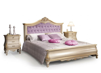 Bettdesign Luxuriöses Chesterfield Doppelbett für Schlafzimmer Holzmöbel Bett