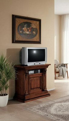 RTV Schrank Klassischer Holz tv Schrank Wohnzimmer rtv Sideboard Kommode