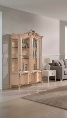 Luxus Holzschrank Design Sideboard Schränke beige Italienische Möbel