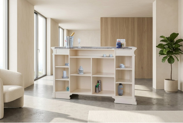 Bartisch Beige Bartheke Barhaus Bartheke Klassischer Stil Bartheke