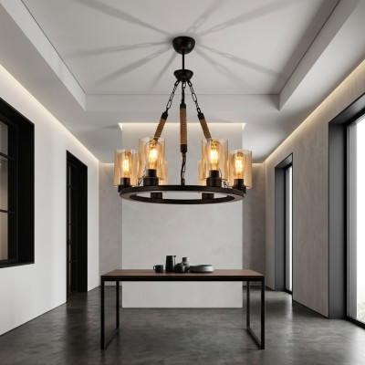 Lampen Deckenlampe Deckenleuchter Lüster Kronleuchter Glas Schwarz Neu