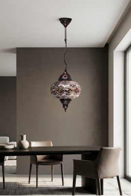 Deckenleuchter Lüster Kronleuchter Deckenlampe Lampen Glas Silber Neu
