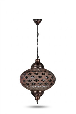Deckenlampe Deckenleuchter Lüster Kronleuchter Lampen Glas Braun Neu