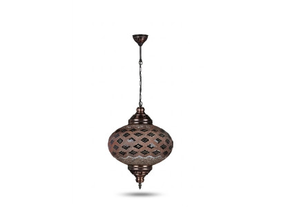 Deckenlampe Deckenleuchter Lüster Kronleuchter Lampen Glas Braun Neu