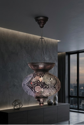 Kronleuchter Lampen Deckenleuchter Lüster Deckenlampe Glas Silber Neu