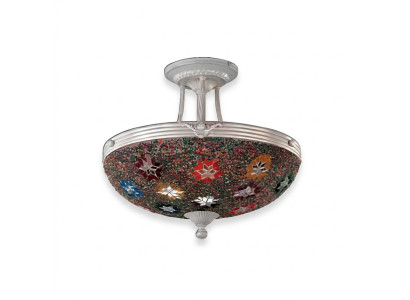 Lüster Deckenleuchter Kronleuchter Deckenlampe Lampen Glas Mehrfarbig