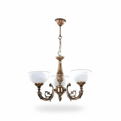 Deckenleuchter Antique Lüster Kronleuchter Deckenlampe Lampe Glas Gold