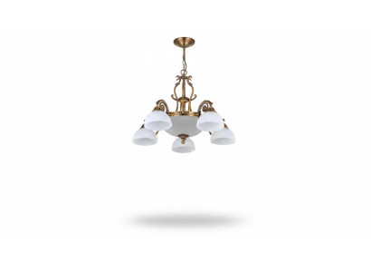 Lampen Deckenleuchter Lüster Kronleuchter Weiß Deckenlampe Glas Gold