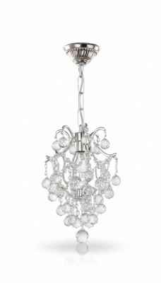 Luxus Deckenleuchter Lüster Kronleuchter Deckenlampe Kristall Silber