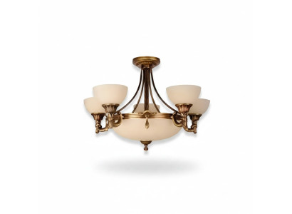 Beige Deckenlampe Kristallhängeleuchte Gold Glaslüster Kristallprunkleuchte