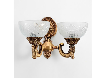 Wandlampe Wandleuchten Art Wandleuchte Lüster Wand Lampen Gold Glas