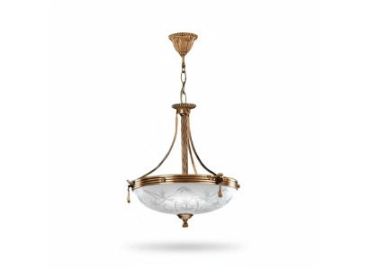 Kronleuchter Deckenlampe Lüster Deckenleuchter Lampe Glas Grau Gold