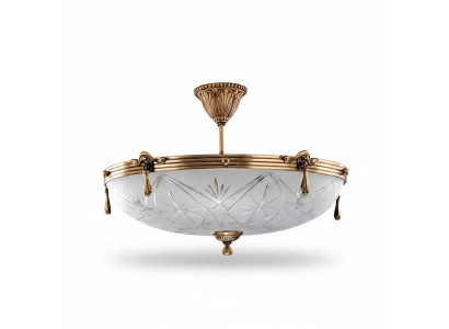 Deckenlampe Lüster Deckenleuchter Grau Lampe Kronleuchter Glas Gold