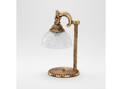 Tischleuchte Tischlampe Lampe Leuchten Gold Lampen Glas Gold Grau Art