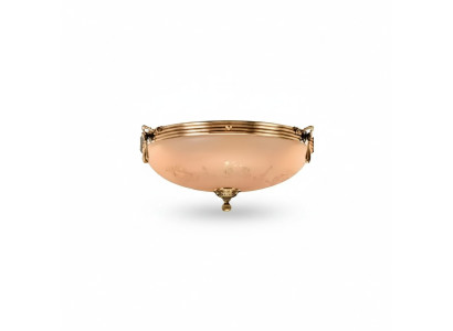 Lüster Kronleuchter Deckenlampe Deckenleuchter Lampe Glas Gold Beige