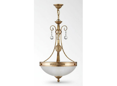 Lampe Deckenlampe Lüster Deckenleuchter Kronleuchter Glas Gold Grau