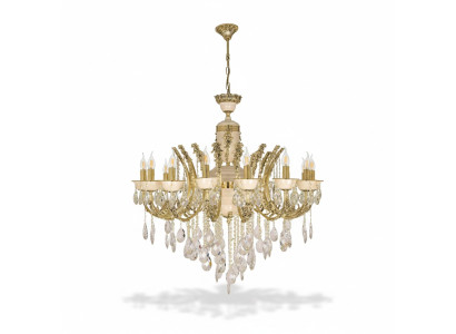 Deckenleuchter Luxus Kronleuchter Deckenlampe Lüster Gold Kristall Lampe