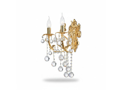 Wandlampe Wandleuchten Wandleuchte Lüster Wand Lampen Kristall Gold