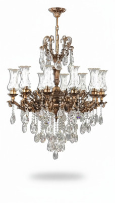 Deckenlampe Deckenleuchter Gold Kronleuchter Lüster Kristall Lampe Lampen