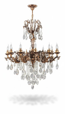 Deckenleuchter Luxus Gold Kronleuchter Deckenlampe Lüster Kristall Lampe