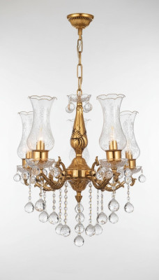 Deckenleuchter Luxus Gold Kronleuchter Deckenlampe Lüster Kristall Art