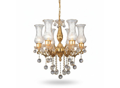 Deckenlampe Deckenleuchter Kronleuchter Gold Lüster Kristall Lampe