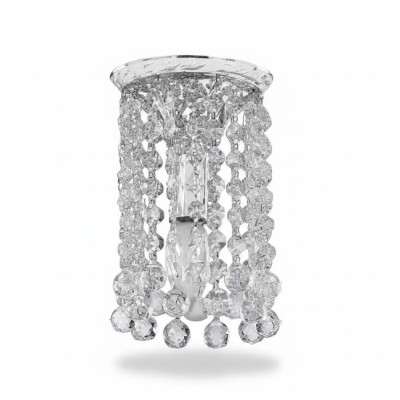 Kronleuchter Deckenleuchter Silber Deckenlampe Lüster Kristall Lampe