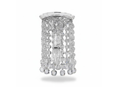 Kronleuchter Deckenleuchter Silber Deckenlampe Lüster Kristall Lampe