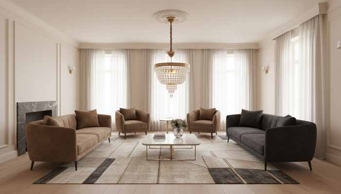 Deckenleuchter Luxus Gold Kronleuchter Deckenlampe Lüster Kristall Art
